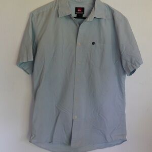 Quiksilver Blue Casual Button Down Shirt